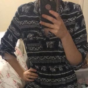 Navy  Dress
